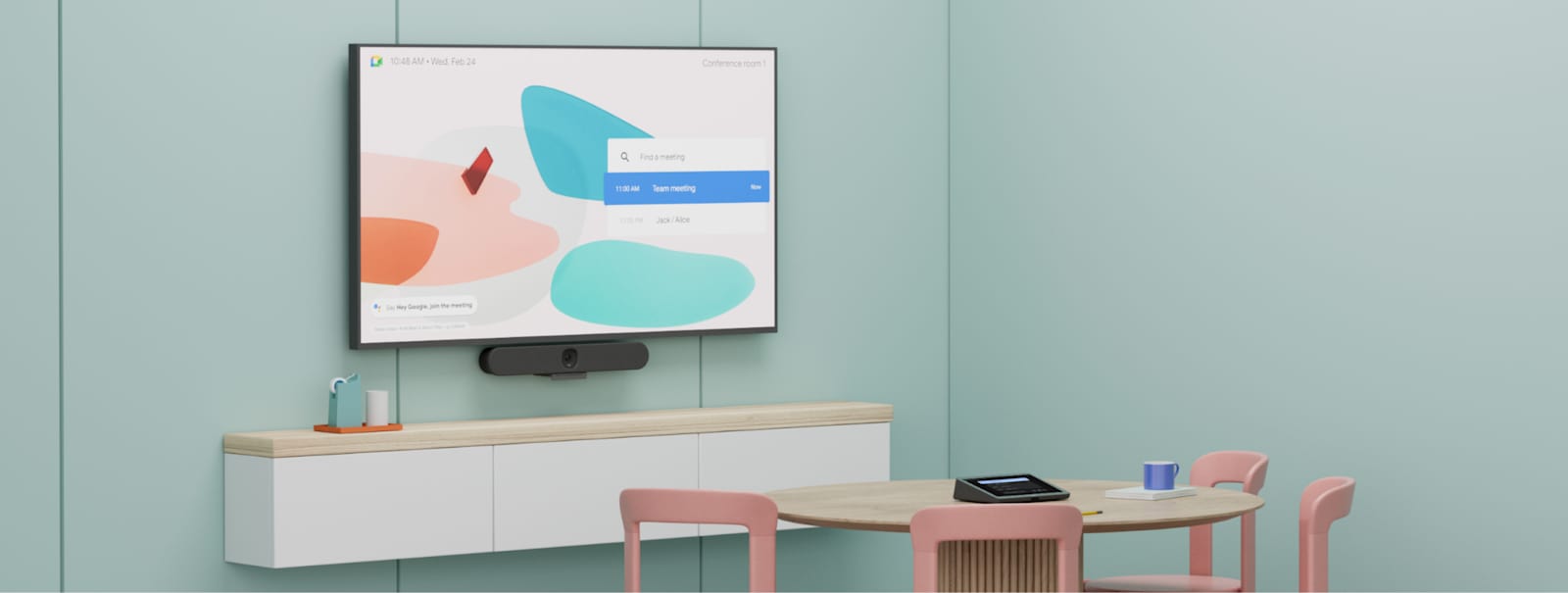 Meet Room Display mode en salle BYOD